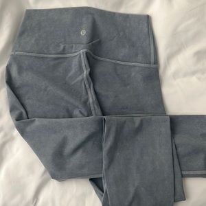 Lululemon align leggings 25”. Size 6. Color: washed blue/grey